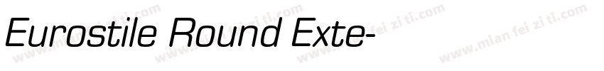 Eurostile Round Exte字体转换